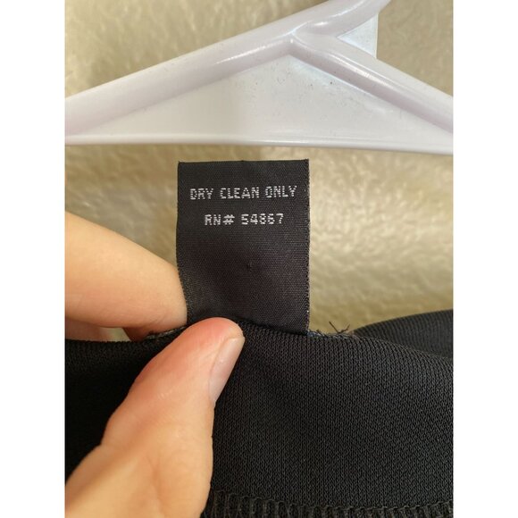 Ny & Co Womens Black Long-Sleeve Rayon Blend Dress Size S pullover midi‎ Pencil - Picture 4 of 7